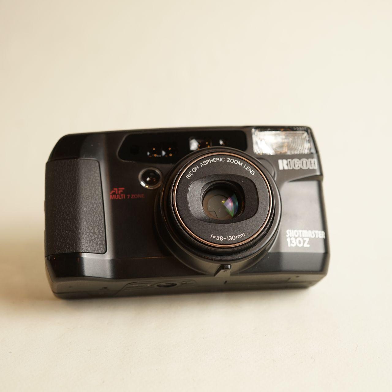 Ricoh Shotmaster 130Z Film Camera | 35mm Point & Shoot | Tested & Working | Black