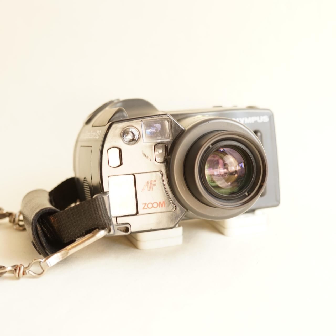 Olympus Infinity Superzoom 300 Film Camera | 35mm Point & Shoot | Tested & Working | Grey