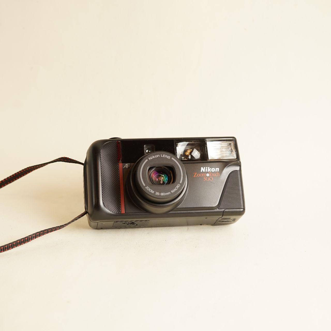 Nikon Zoom Touch 500 Film Camera | 35mm Point & Shoot | Tested & Working | Black