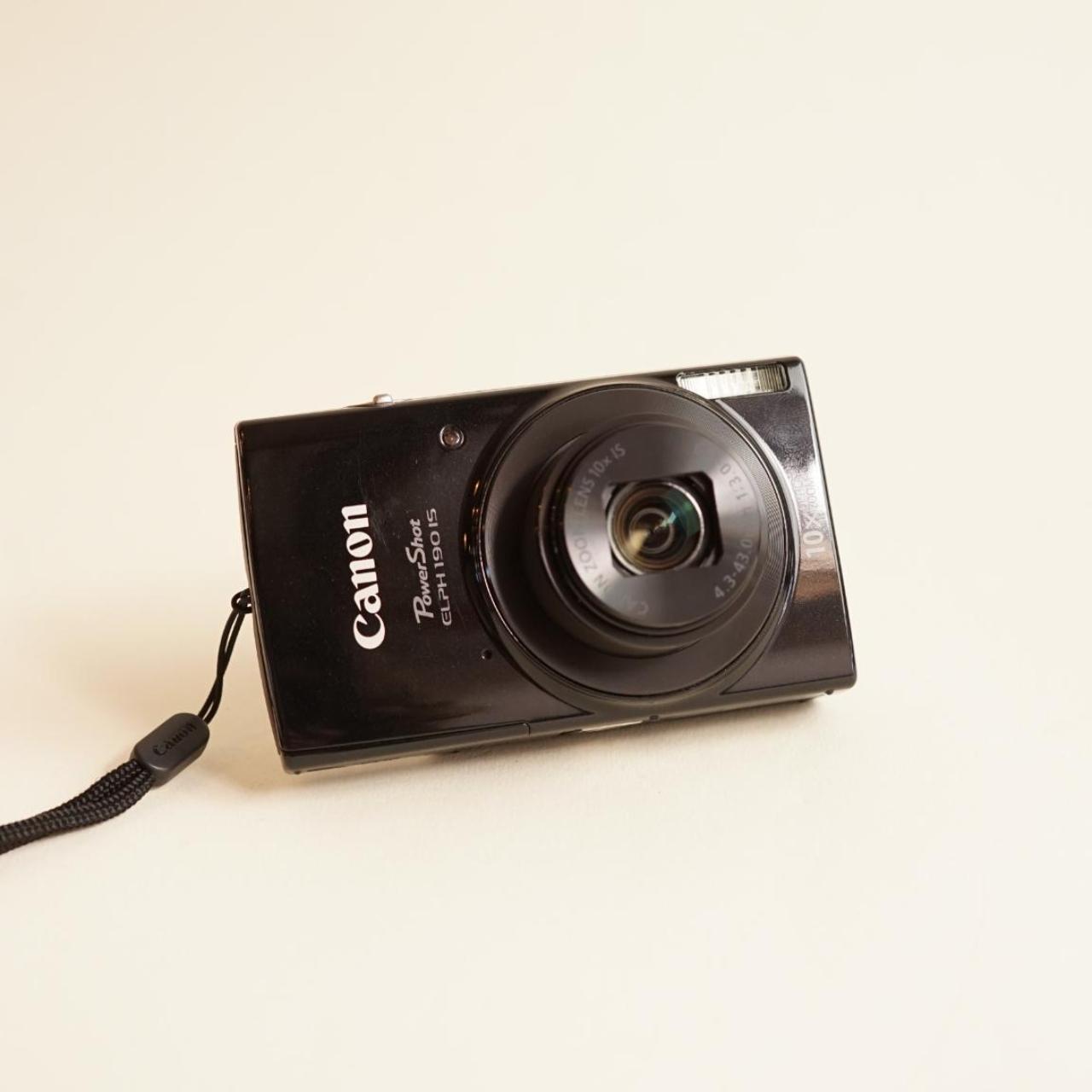 Canon PowerShot ELPH 190 IS Digital Camera | 20MP | Tested & Working | Black