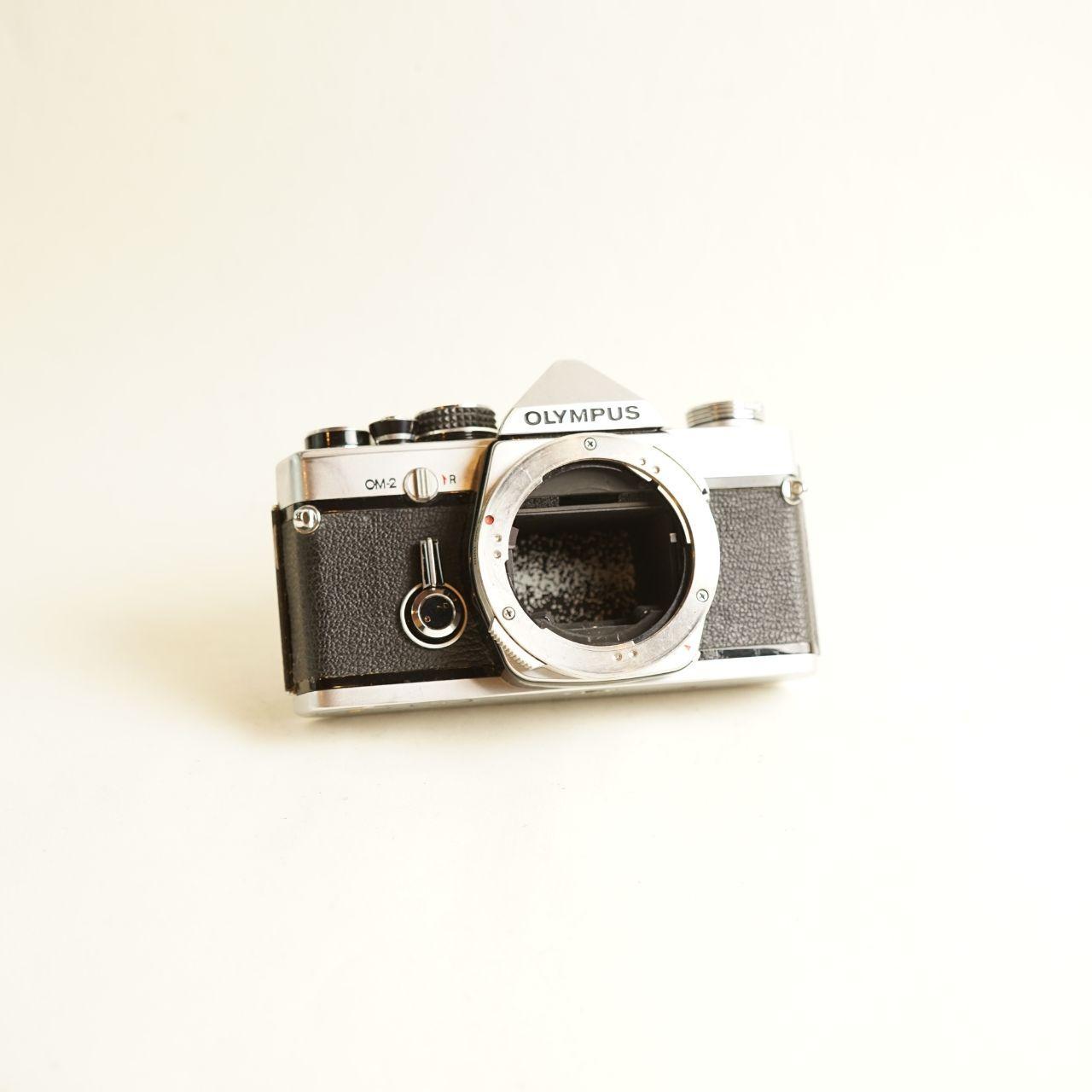 Olympus OM-2 | FULLY CLA'D | 35mm SLR Film Camera | Tested & Working | Black & Silver