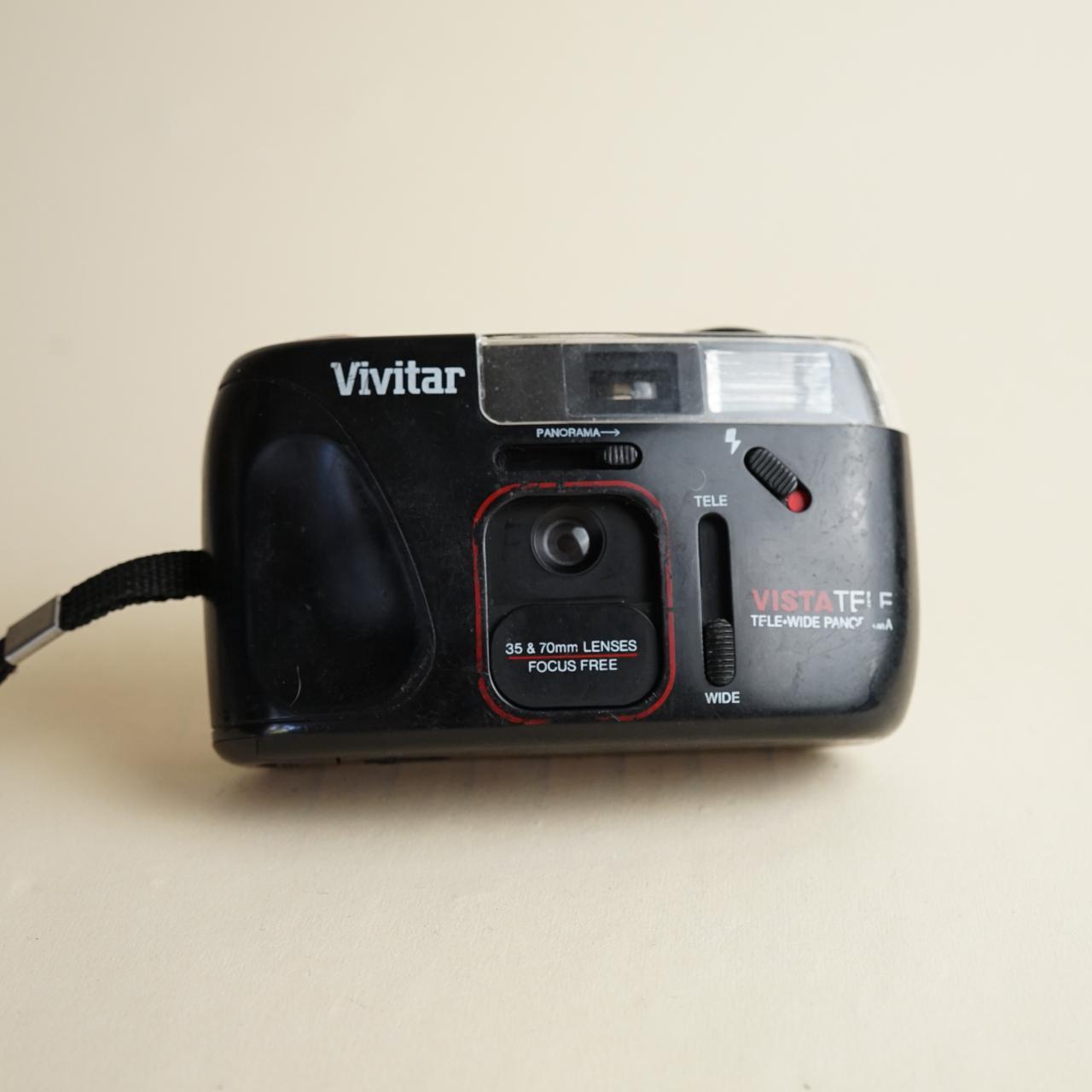 Vivitar VISTA TELE | 35mm Film Camera | Point and Shoot | Black