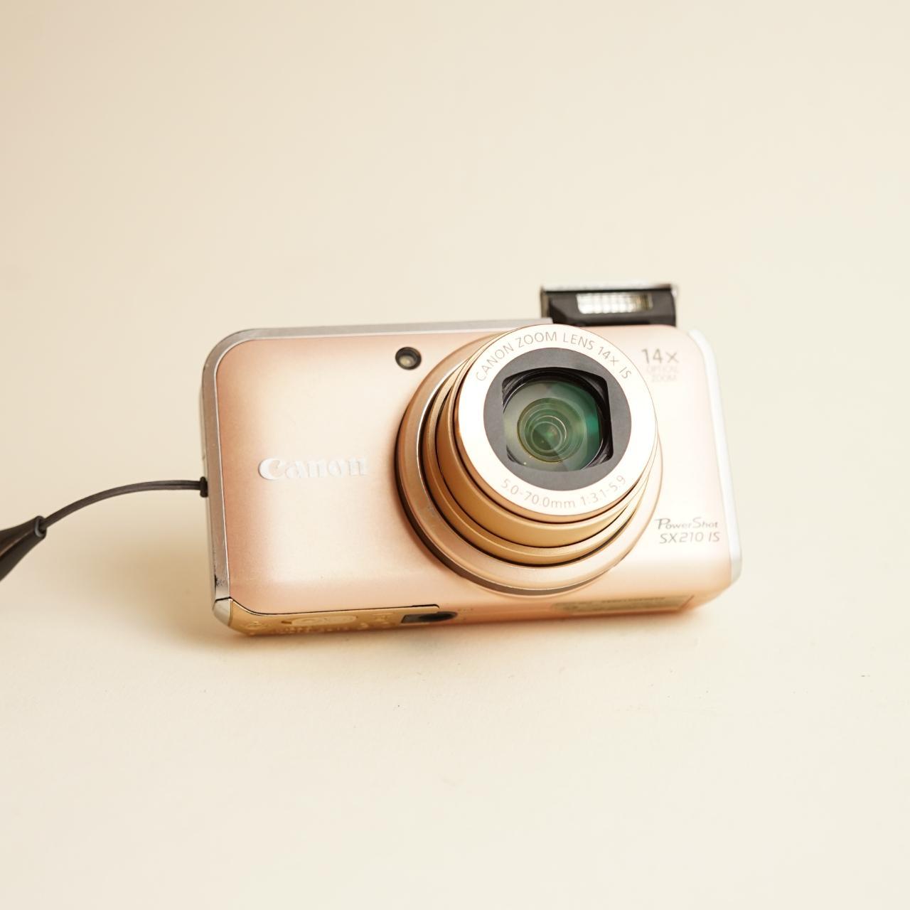 Canon PowerShot SX210 IS Digital Camera | 14.1MP | Tested & Working | Rose Gold