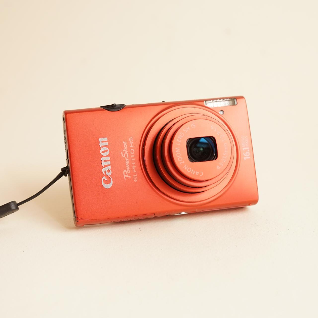 Canon PowerShot ELPH 110 HS Digital Camera | 16.1MP | Tested & Working | Orange