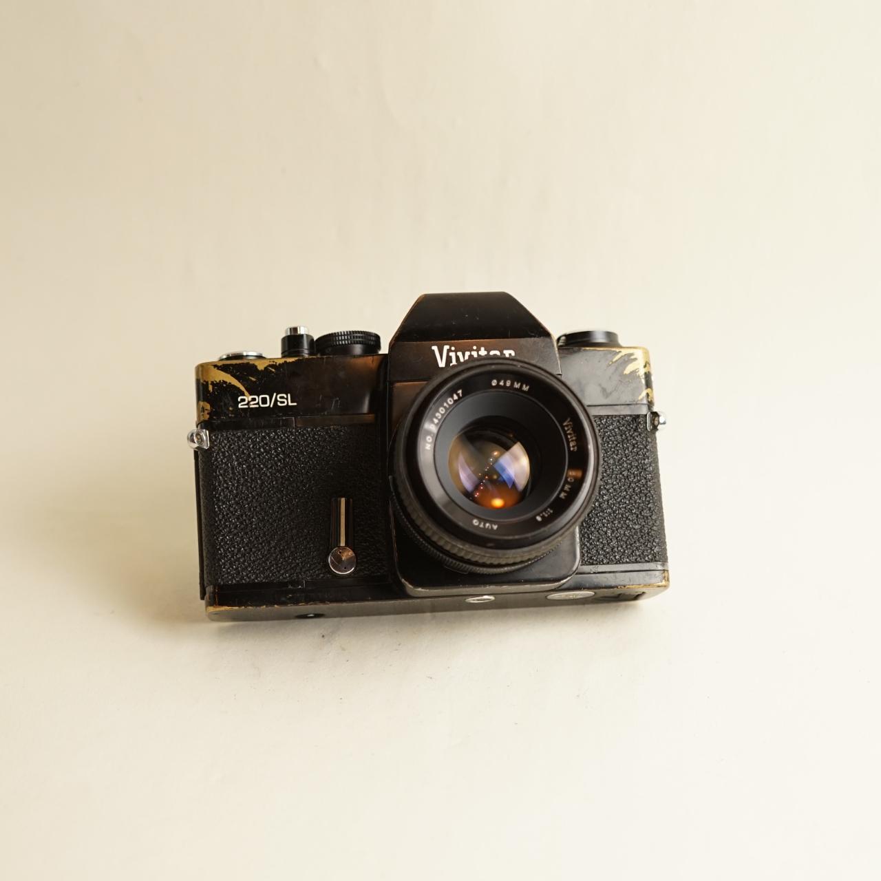 Vivitar 220/SL Film Camera | 35mm SLR | Tested & Working | Black