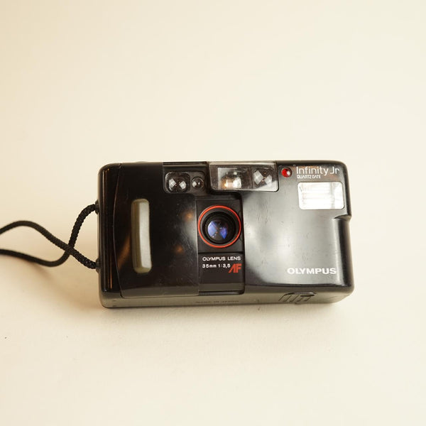 Olympus Infinity Jr. 35mm Film Camera | Tested & Working | Black
