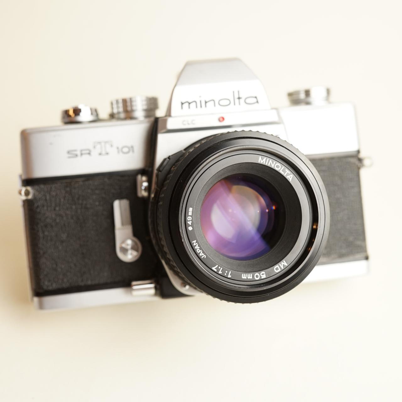 Minolta SRT101 | 35mm SLR Film Camera | FULL CLA | Silver