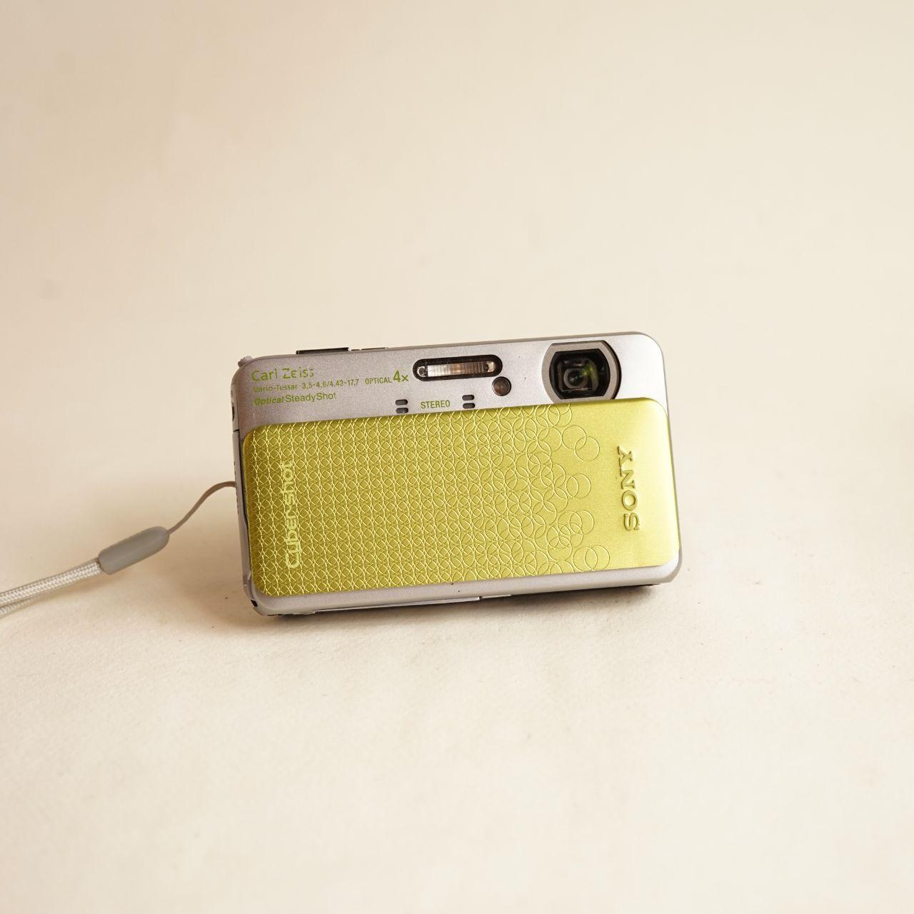 Sony Cyber-shot DSC-TX20 Digital Camera | 16.2MP | Tested & Working | Silver & Green