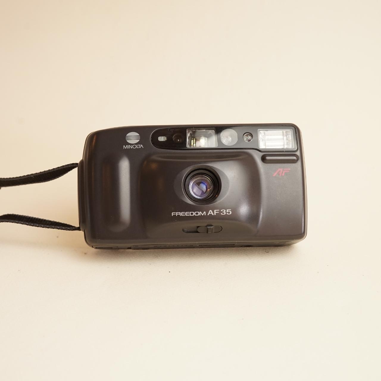 Minolta Freedom AF35 Film Camera | 35mm Point & Shoot | Tested & Working | Black