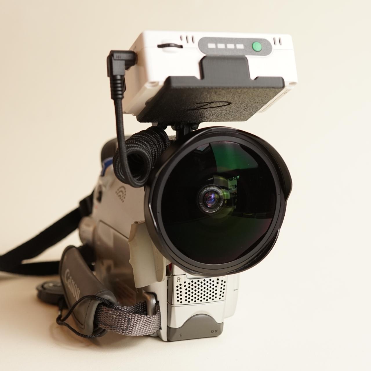 Canon ZR25 MiniDV Camcorder with Tapeless Setup + Fisheye | Camcorder | Tested & Working | Silver