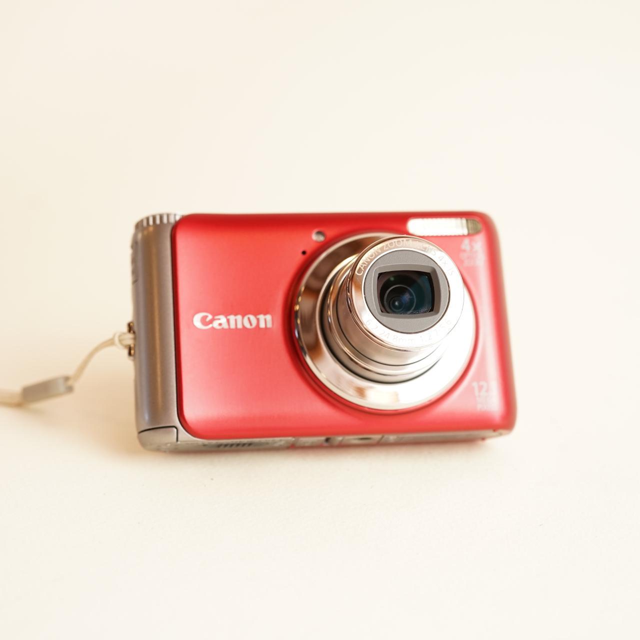 Canon PowerShot A3100 IS Digital Camera | 12MP | Tested & Working | Red