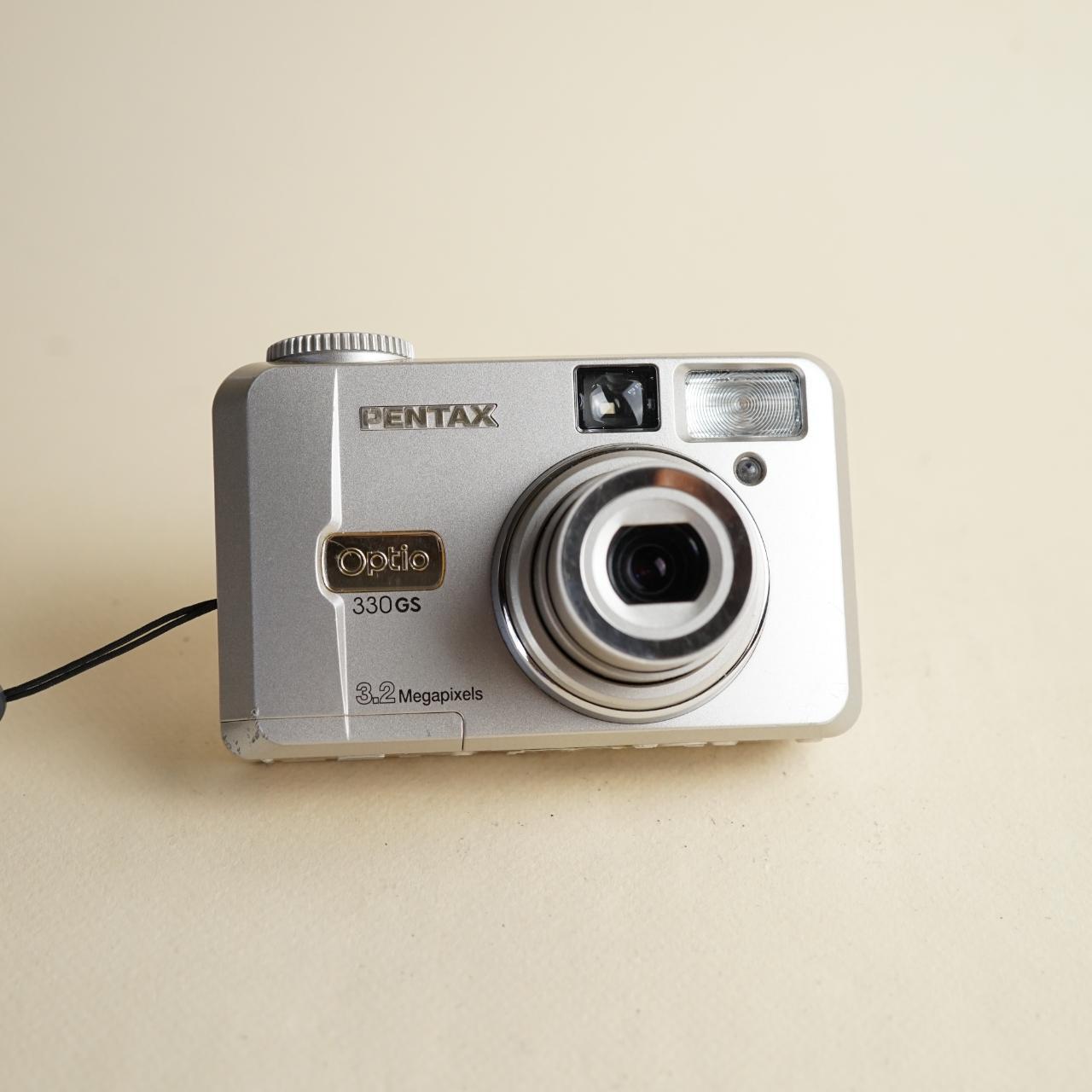 Pentax Optio 330 GS | 3.2MP Digital Camera | Tested & Working | Silver