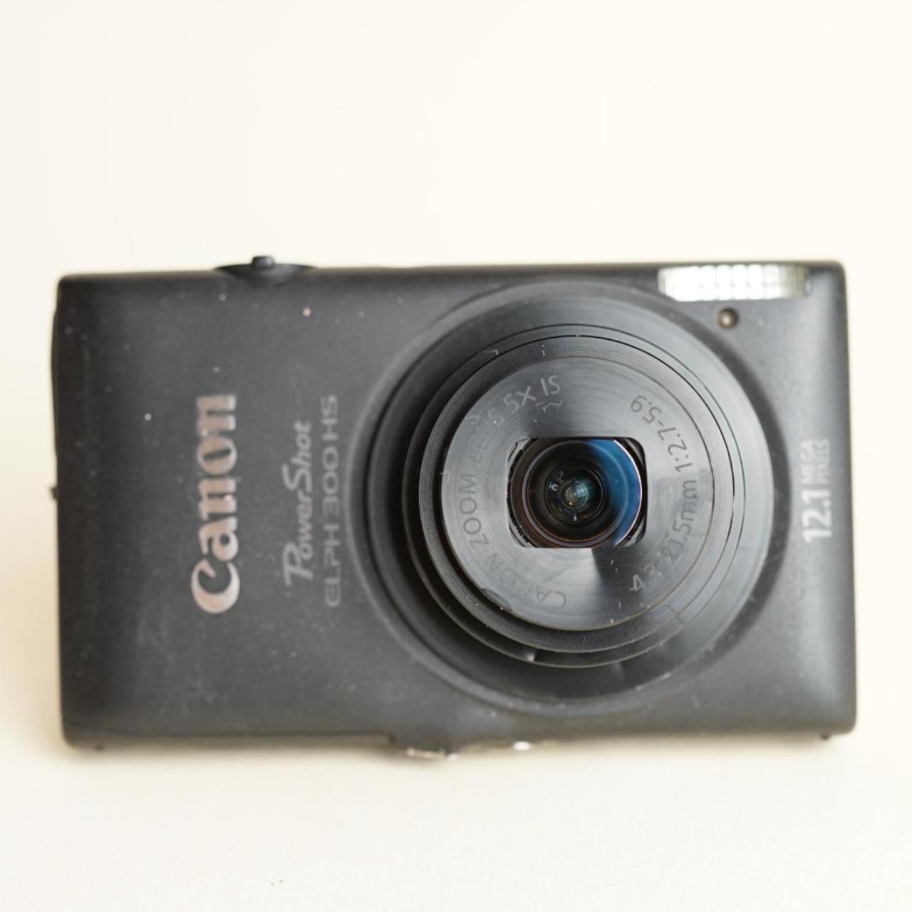 Canon PowerShot ELPH 300 Digital Camera | 12.1MP | Tested & Working | Black