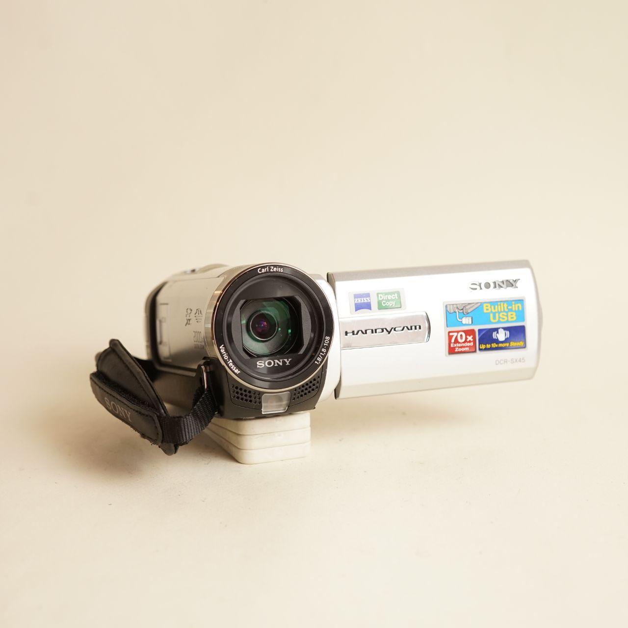Sony Handycam DCR-SX45 Camcorder | Tested & Working | Silver