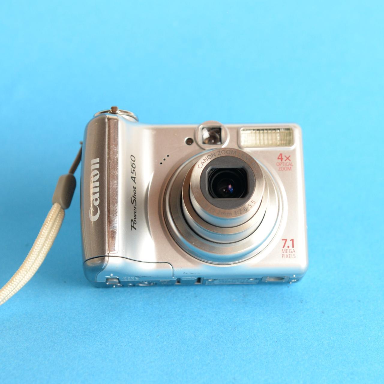 Canon PowerShot A560 Digital Camera | 7.1MP | Tested & Working | Silver