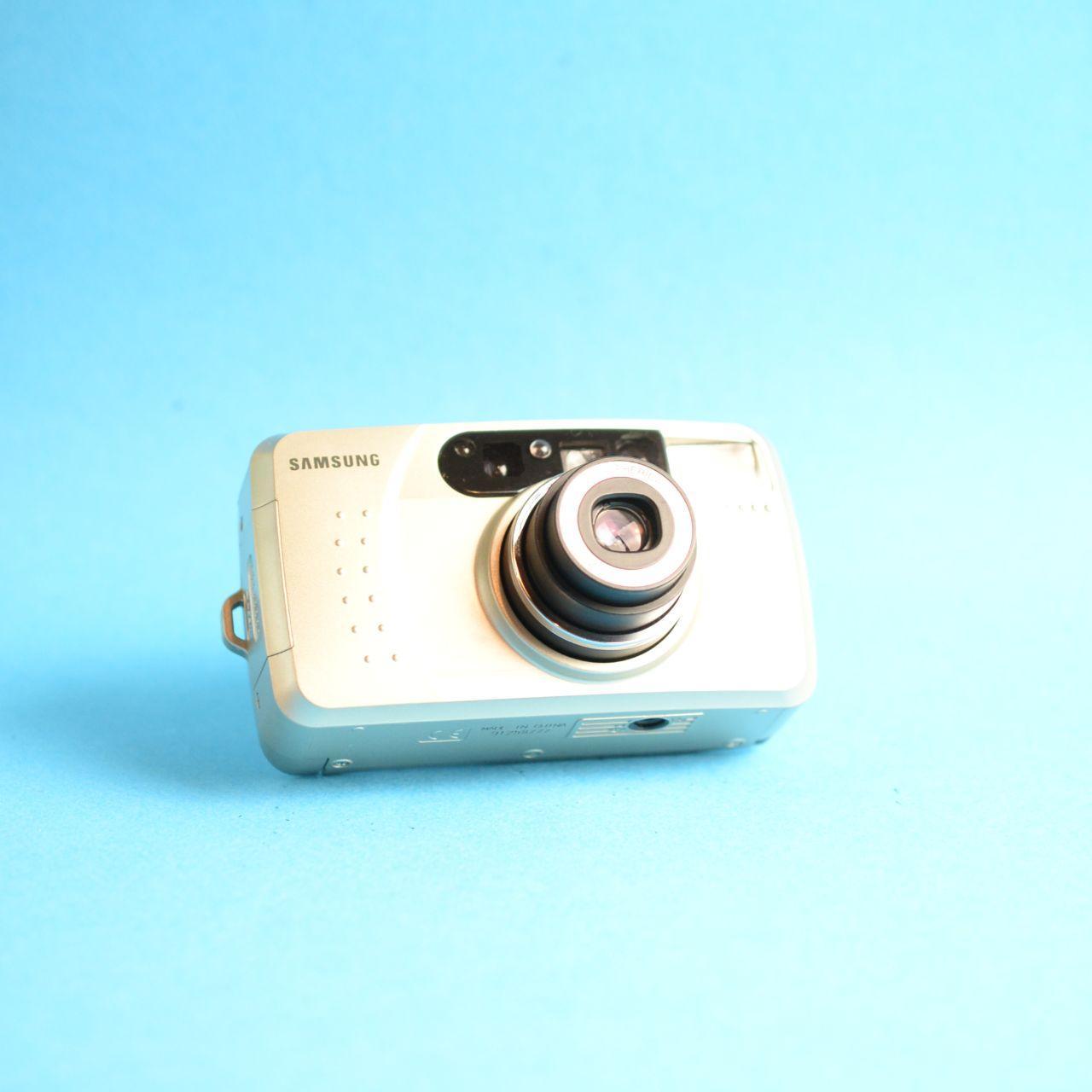 Samsung Maxima Zoom 90 GL Film Camera | 35mm Point & Shoot | Tested & Working | Gold