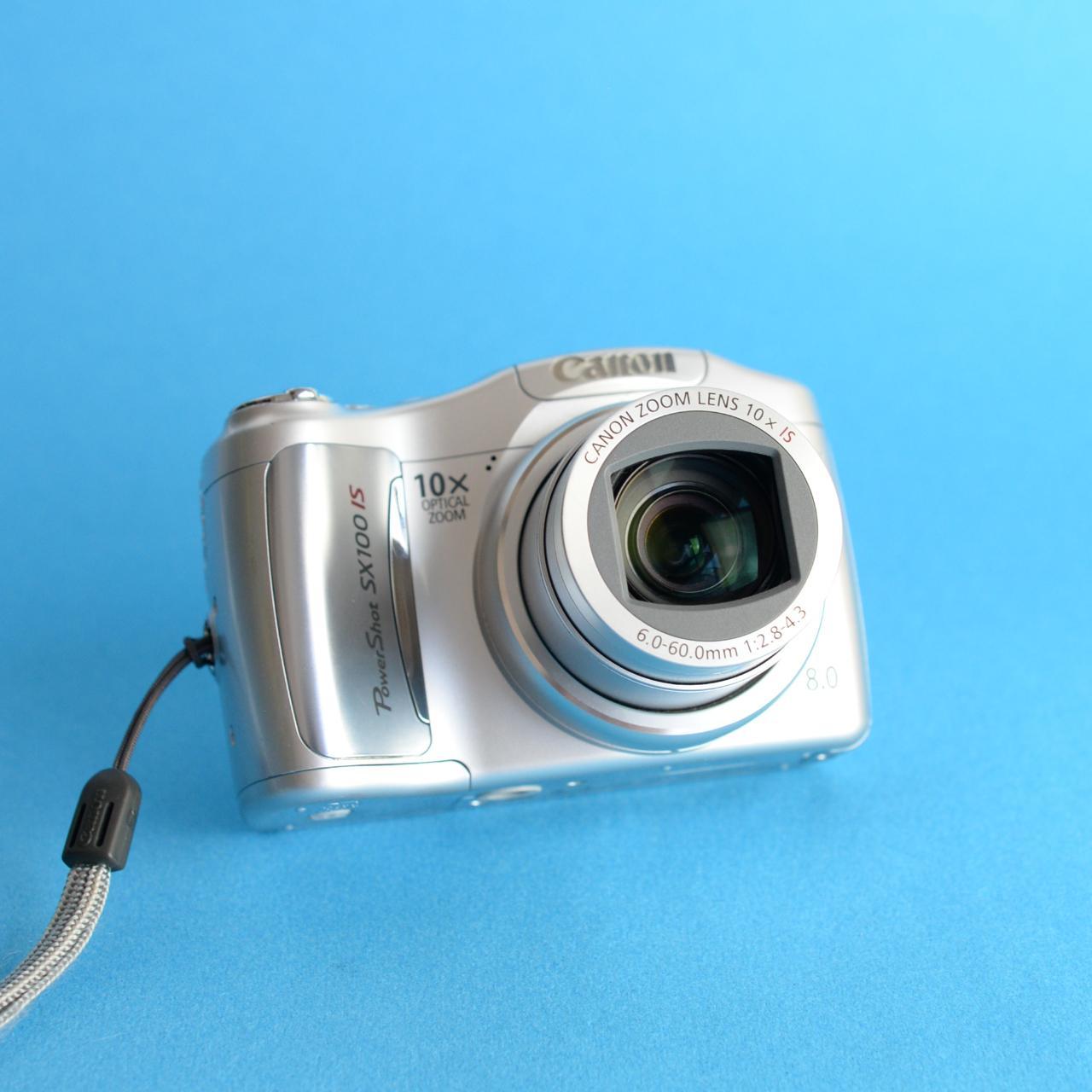 Canon PowerShot SX100 Digital Camera | 8MP | Tested & Working | Silver