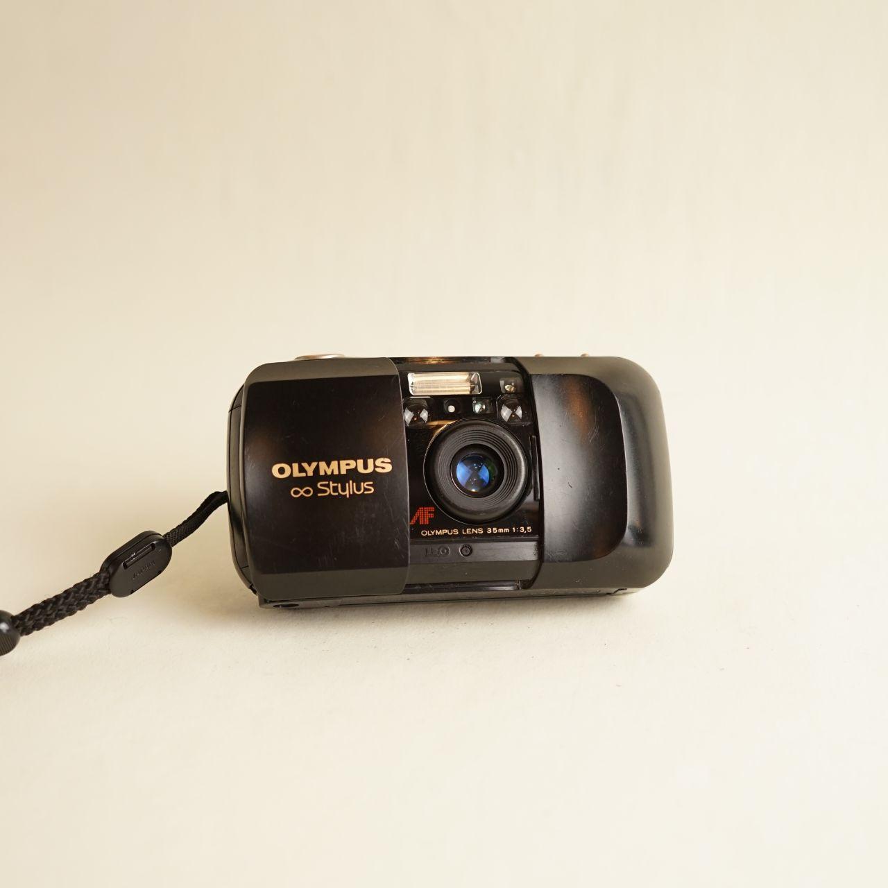 Olympus Infinity Stylus MJU I | Film Camera | 35mm Point & Shoot | Tested & Working | Black