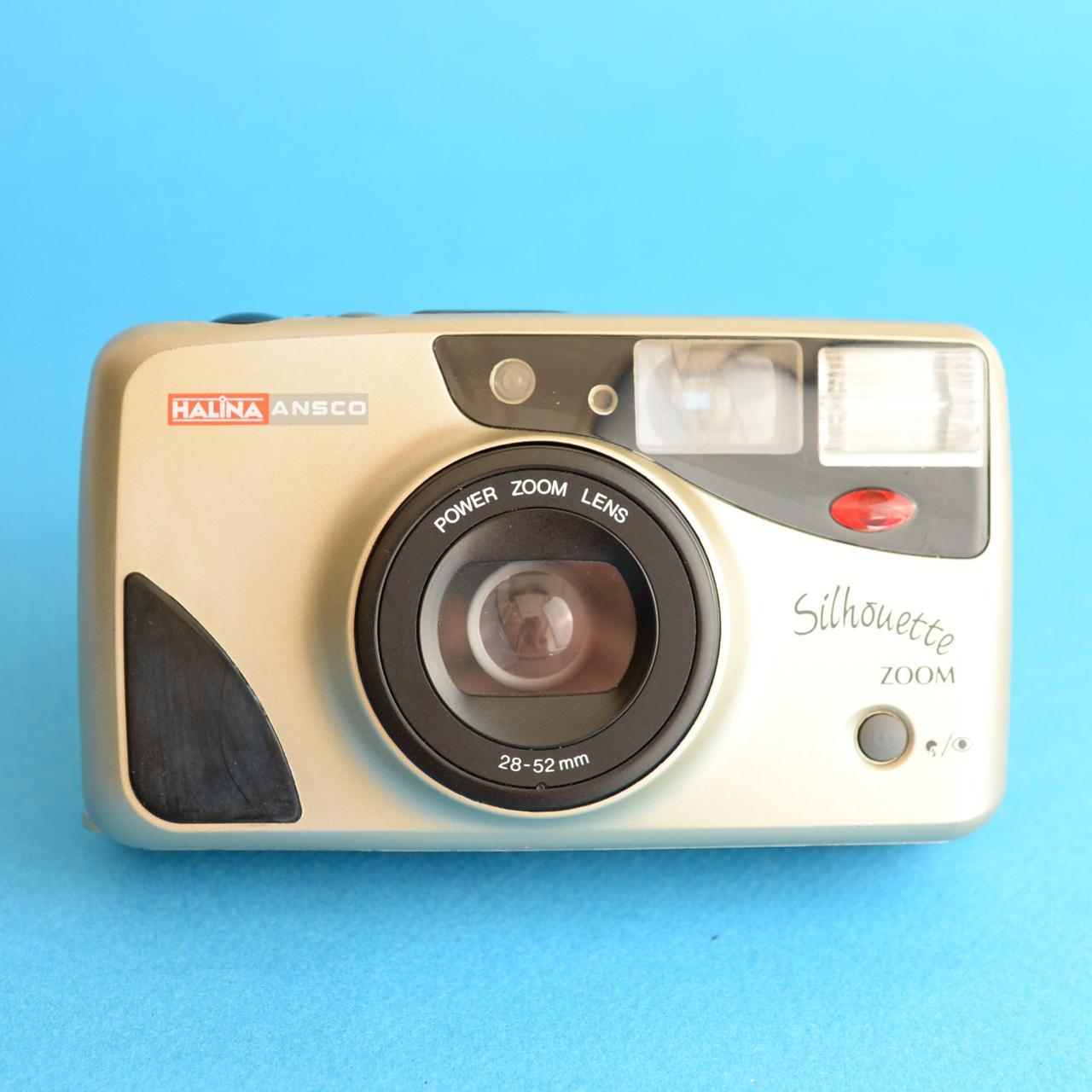 Ansco Silhouette Zoom AF | 35mm Film Camera | Point and Shoot | Cream