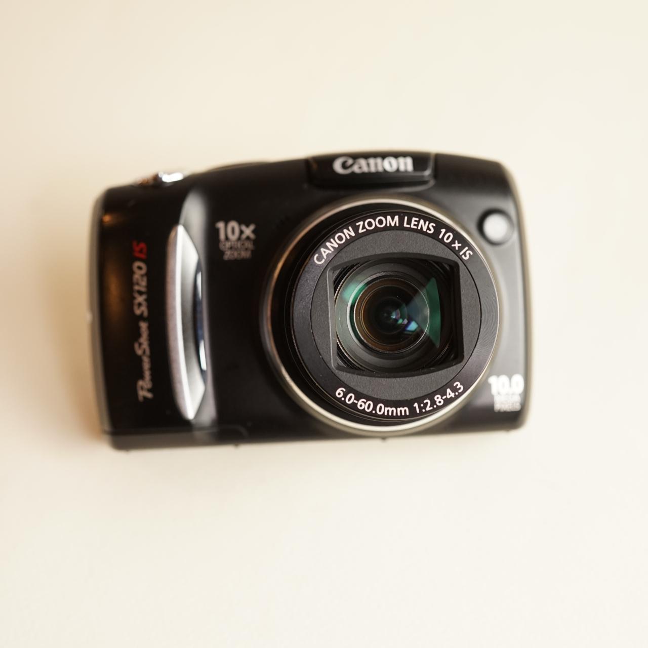 Canon PowerShot SX120 IS Digital Camera | 10MP | Tested & Working | Black