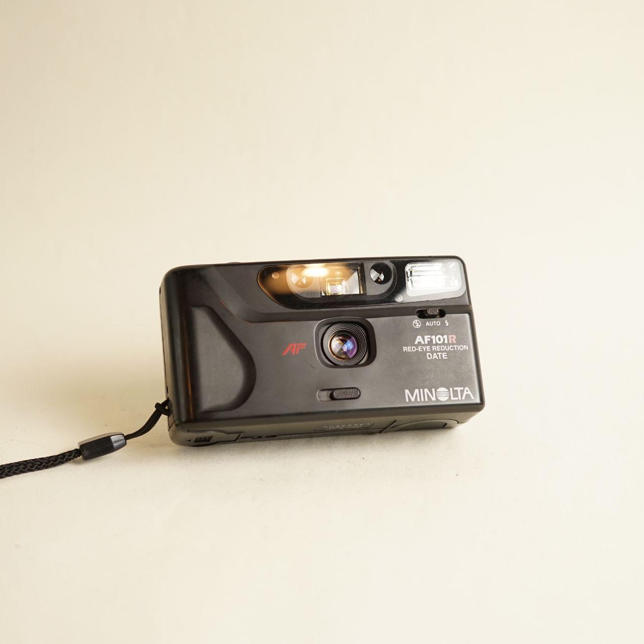 Minolta AF101R Film Camera | 35mm Point & Shoot | Tested & Working | Black