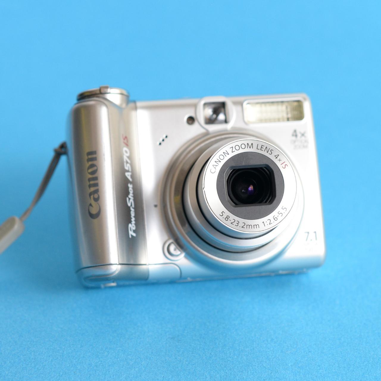 Canon PowerShot A570 IS | 7.1MP Digital camera | Silver | Tested & Working