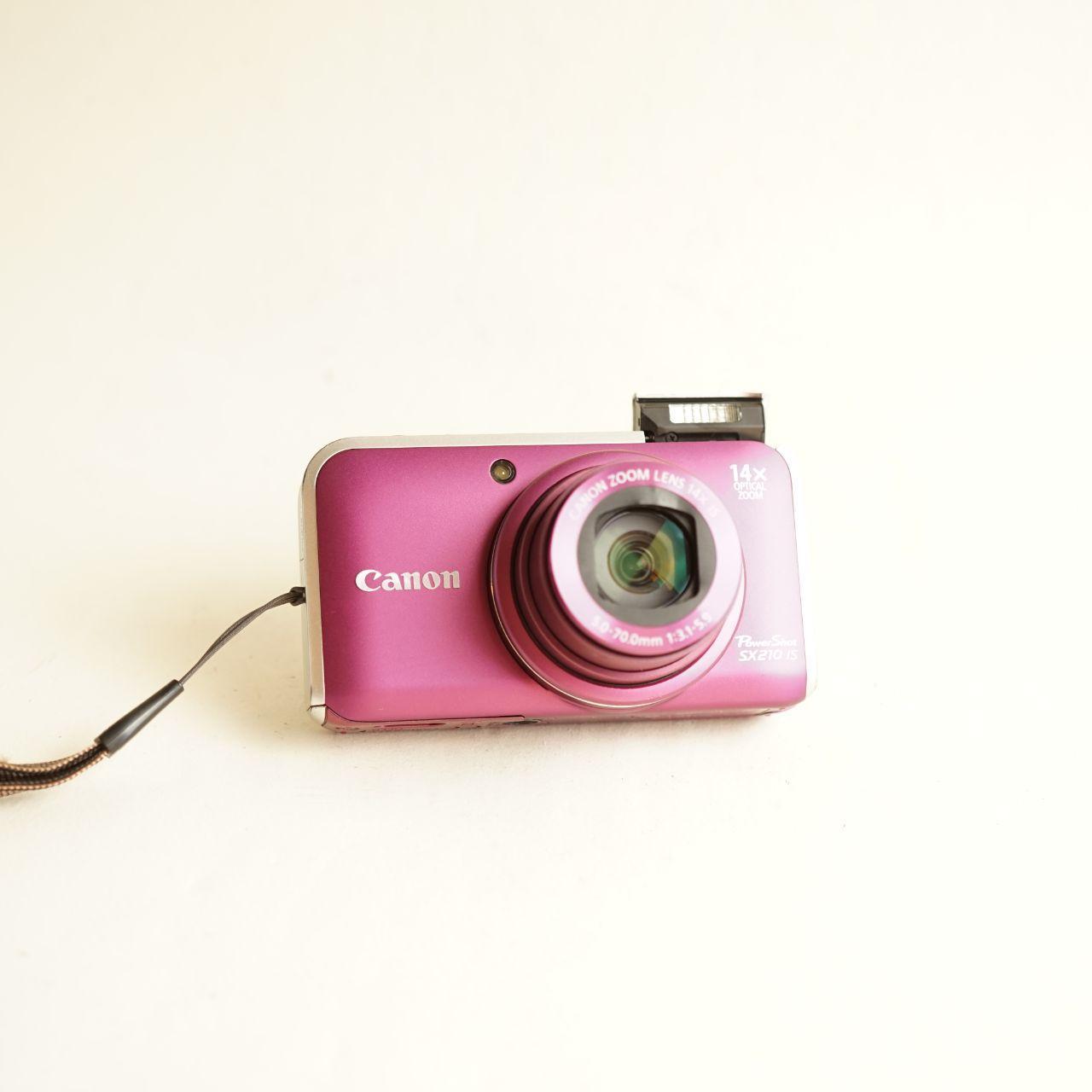 Canon PowerShot SX210 IS Digital Camera | 14.1MP | Tested & Working | Pink