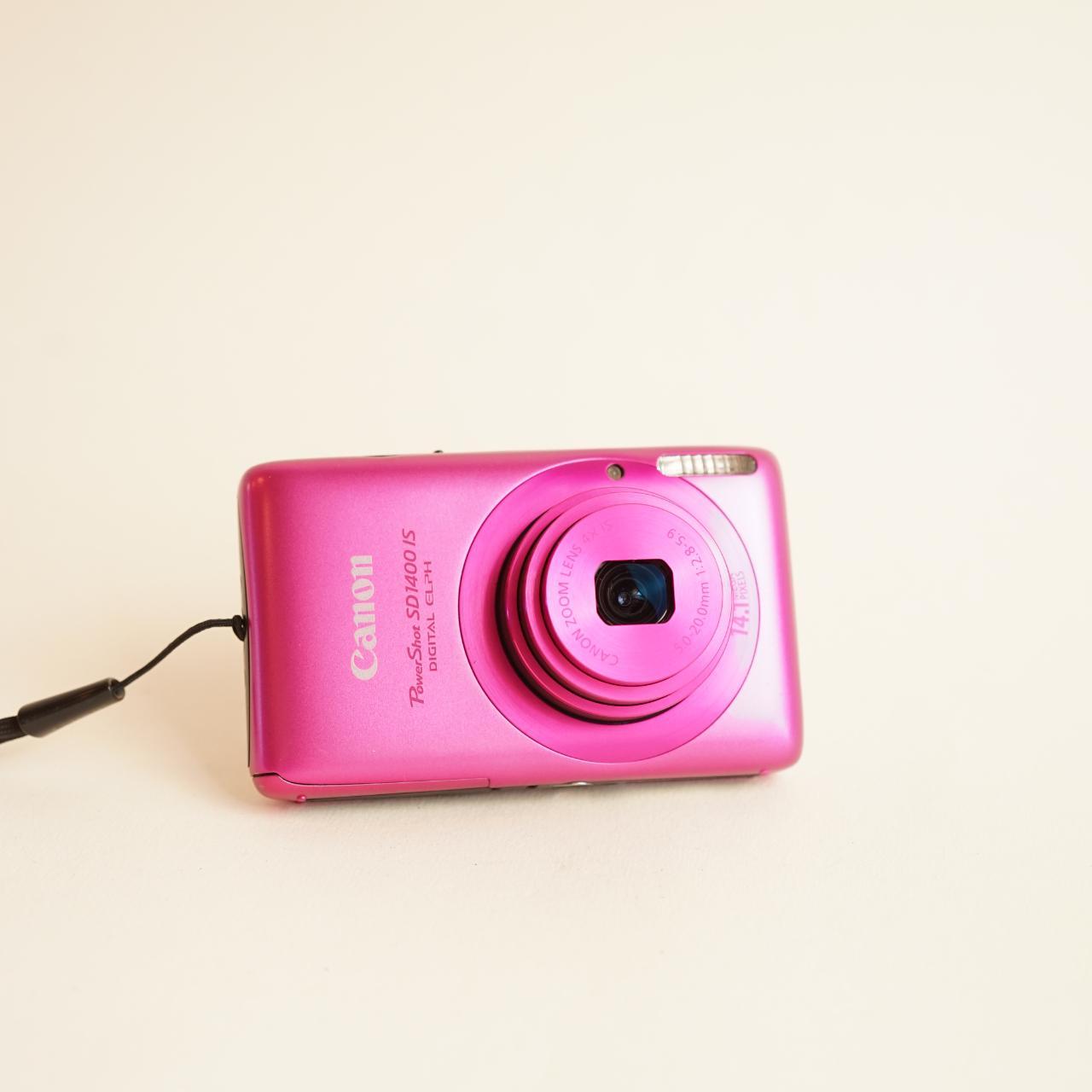 Canon PowerShot SD1400 IS Digital Camera | 14.1MP | Tested & Working | Pink