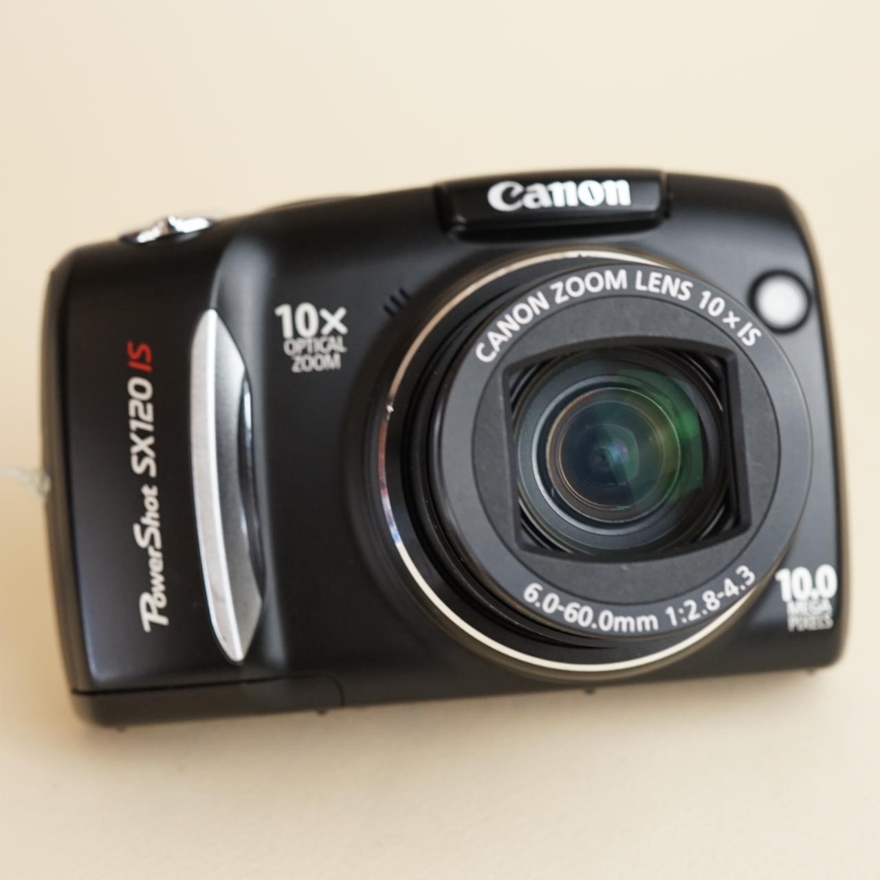 Canon PowerShot SX120 IS | 10MP Digital camera with SD card | Black