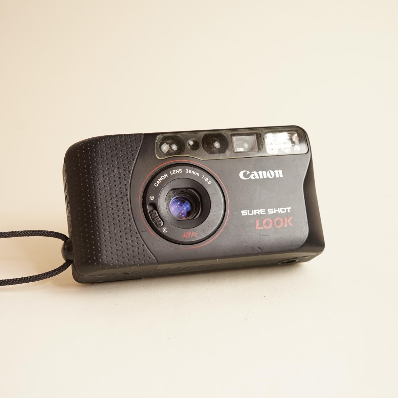 Canon SureShot Look | 35mm Point & Shoot Film Camera | Tested & Working | Black