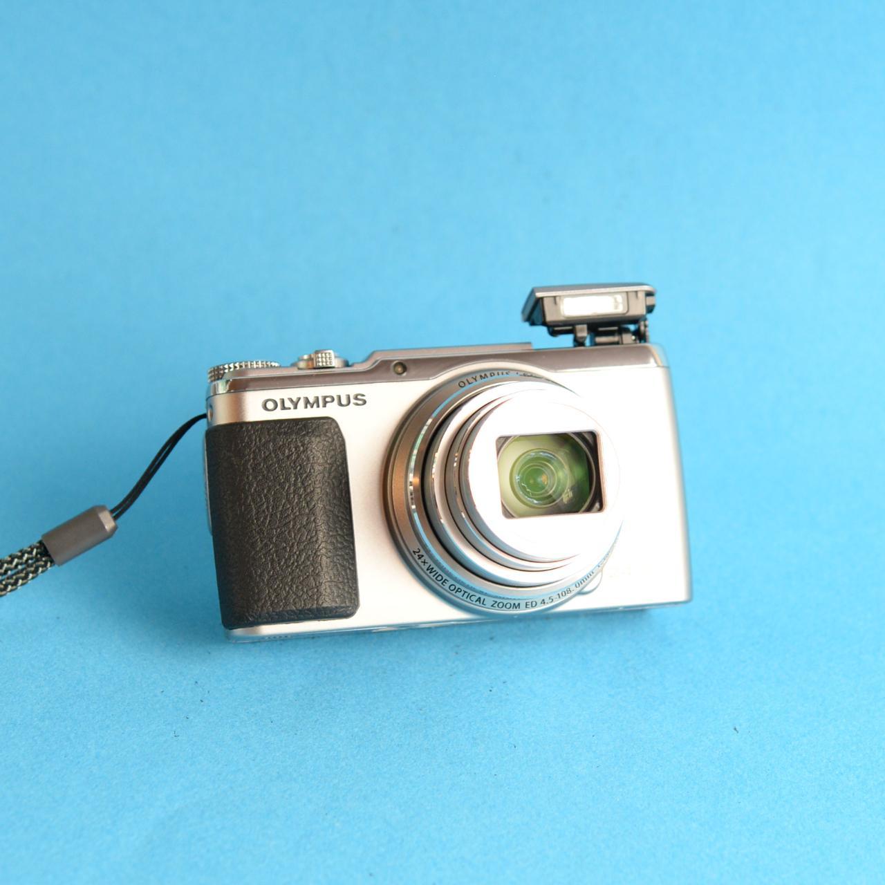 Olympus Stylus SH-50 Digital Camera | 16MP | Tested & Working | Silver