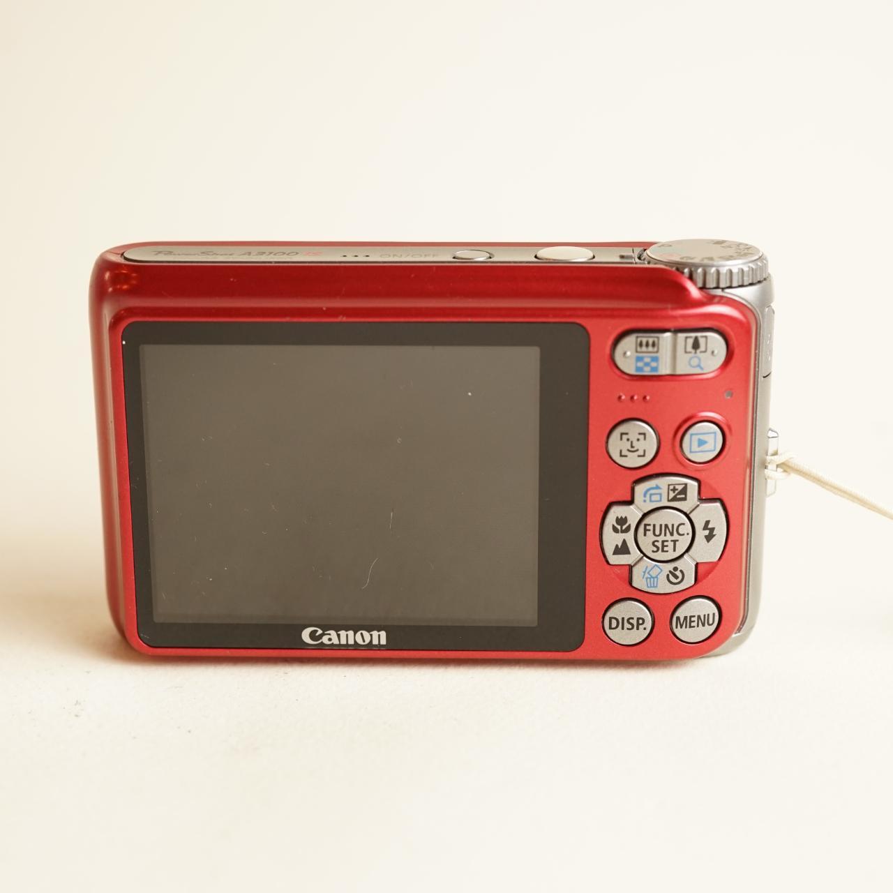 Canon PowerShot A3100 IS Digital Camera | 12.1MP | Tested & Working | Red