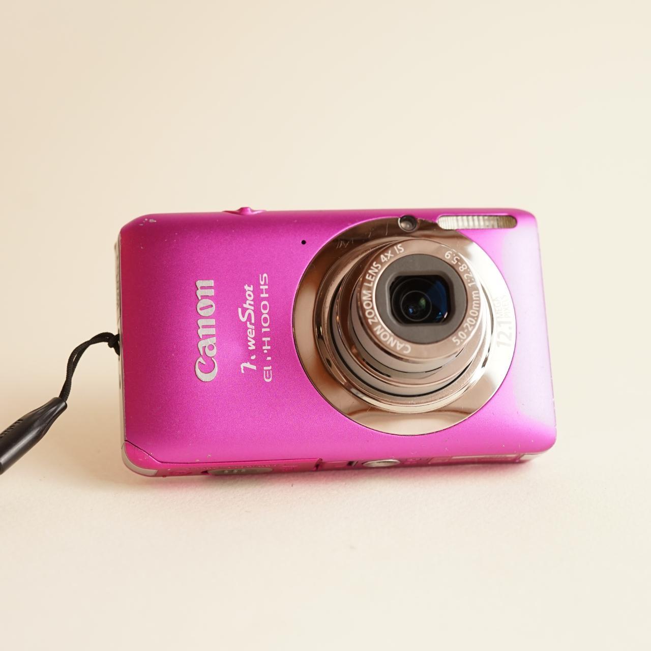 Canon PowerShot ELPH 100 HS Digital Camera | 12.1MP | Tested & Working | Pink