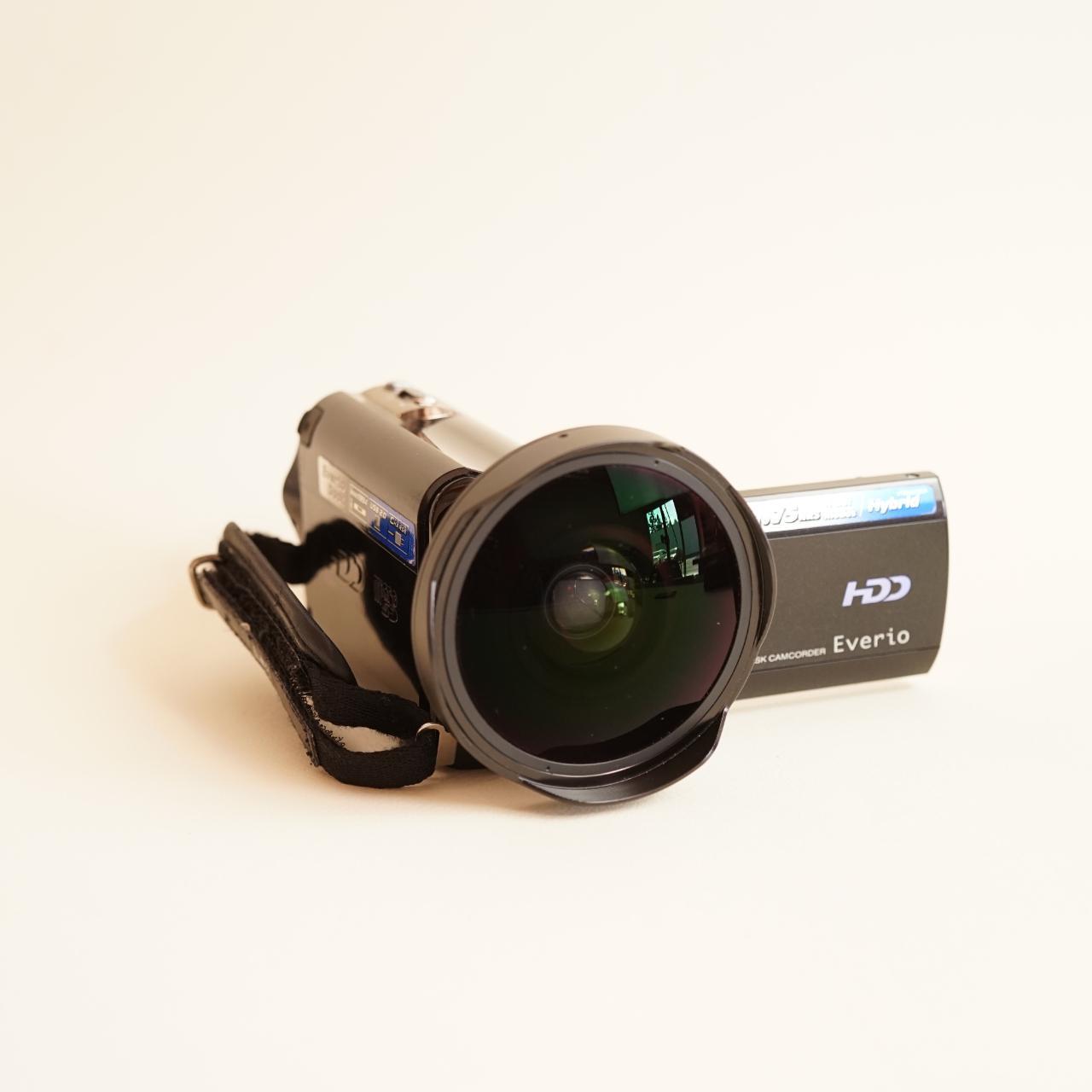 JVC Everio GZ-MG365BU Digital Camcorder | W/SoCal Cameras Fisheye Lens | Tested & Working | Black
