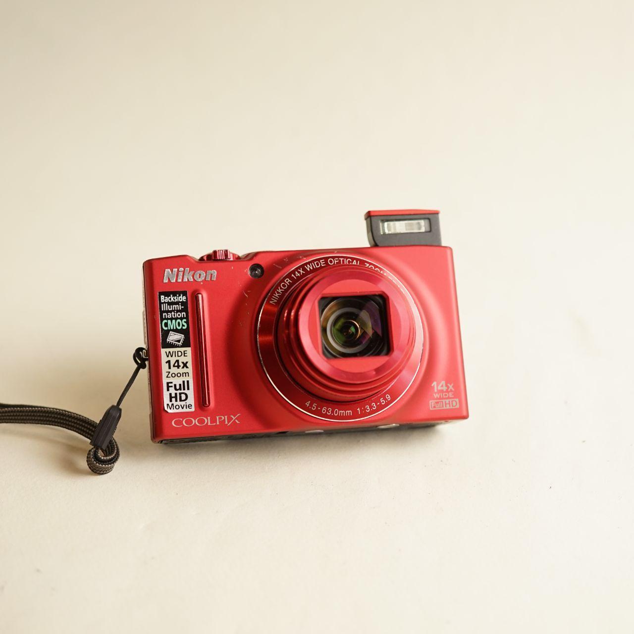 Nikon Coolpix S8200 Digital Camera | 16.1MP | Tested & Working | Red