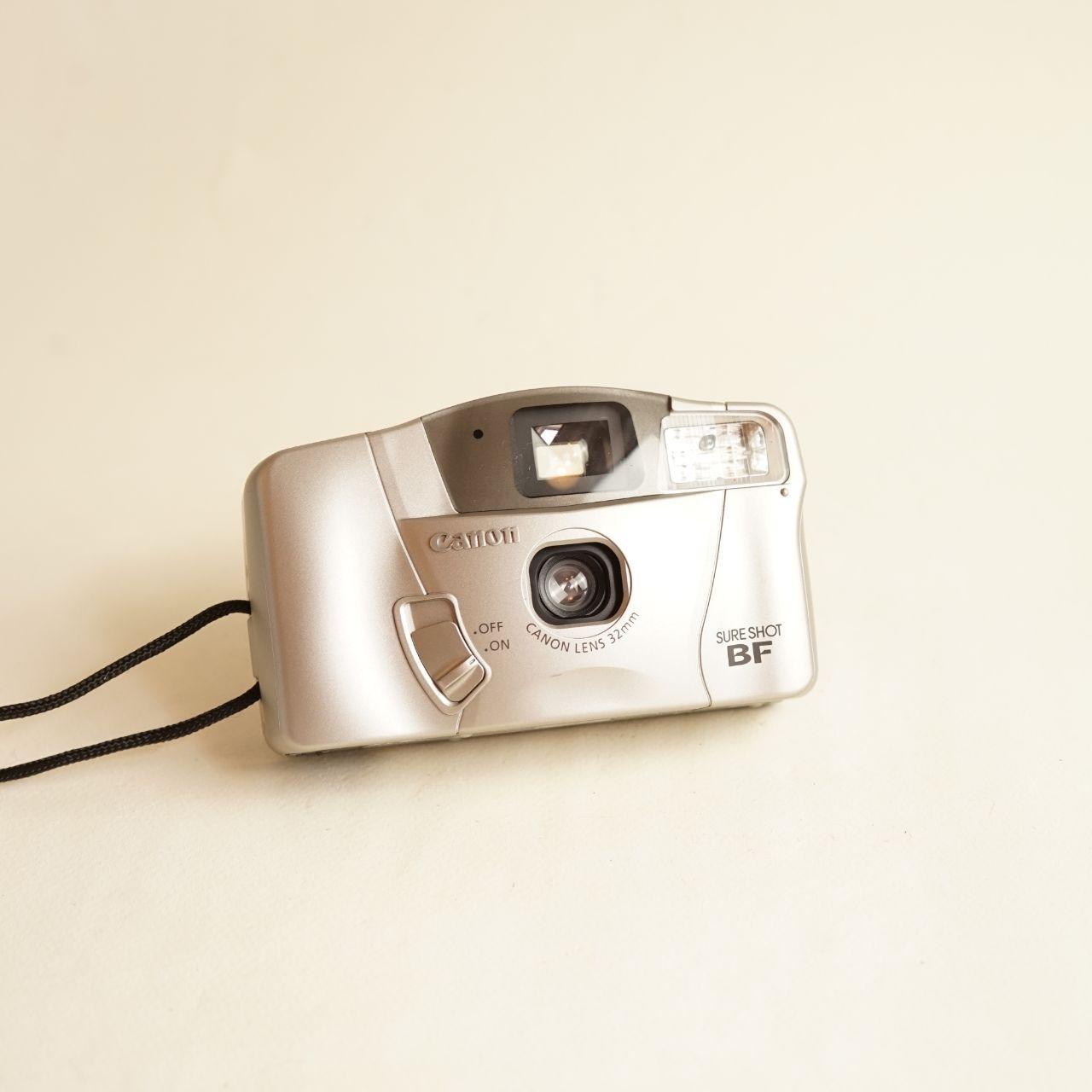 Canon SureShot BF Film Camera | 35mm Point & Shoot | Tested & Working | Silver