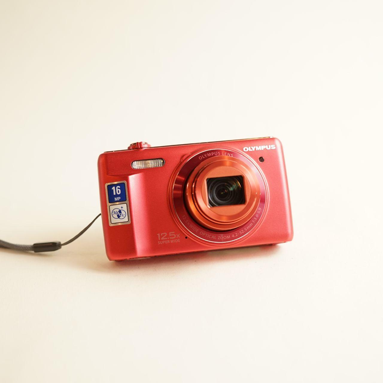 Olympus VR-370 Digital Camera | 16MP | Tested & Working | Red
