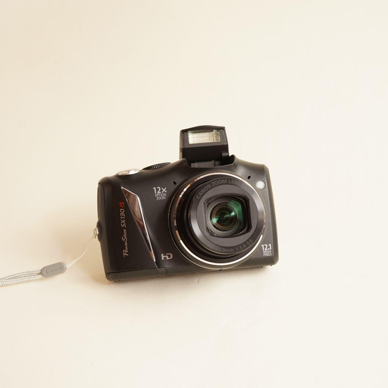 Canon PowerShot SX130 IS Digital Camera | 12.1MP | Tested & Working | Black