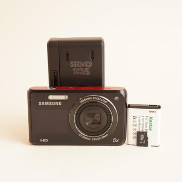Samsung DV50 Digital Camera | 16.2MP | Tested & Working | Black with Red