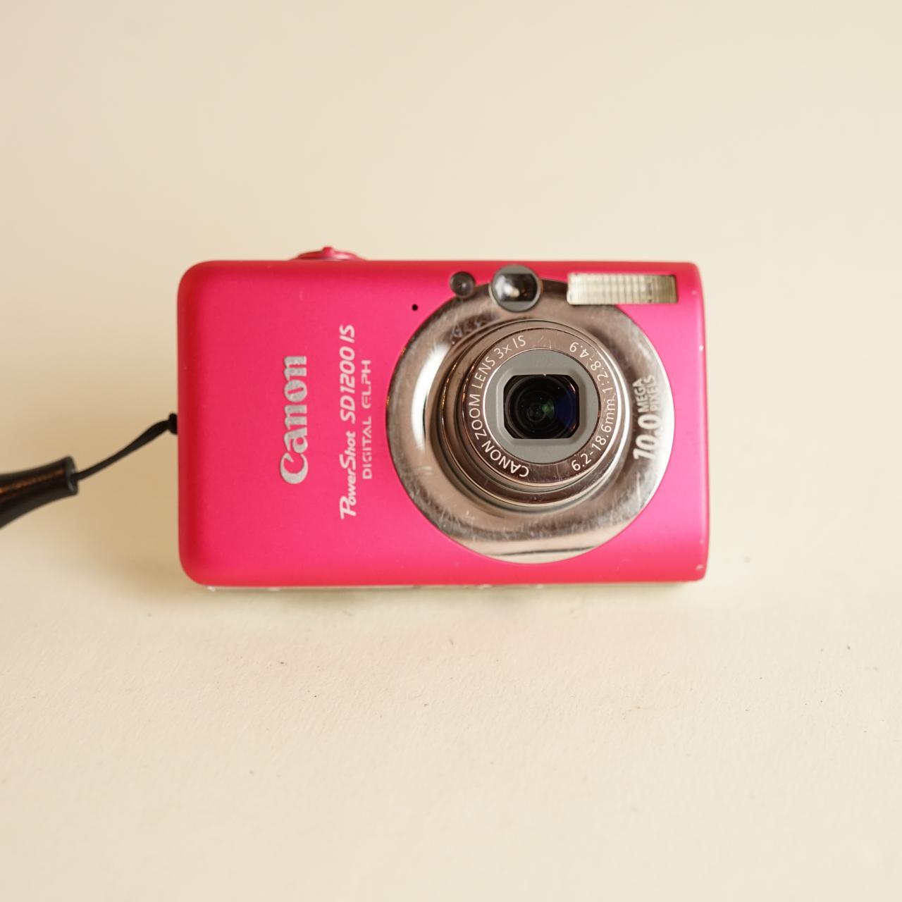 Canon PowerShot SD1200 IS Digital Camera | 10.0MP | Tested & Working | Pink