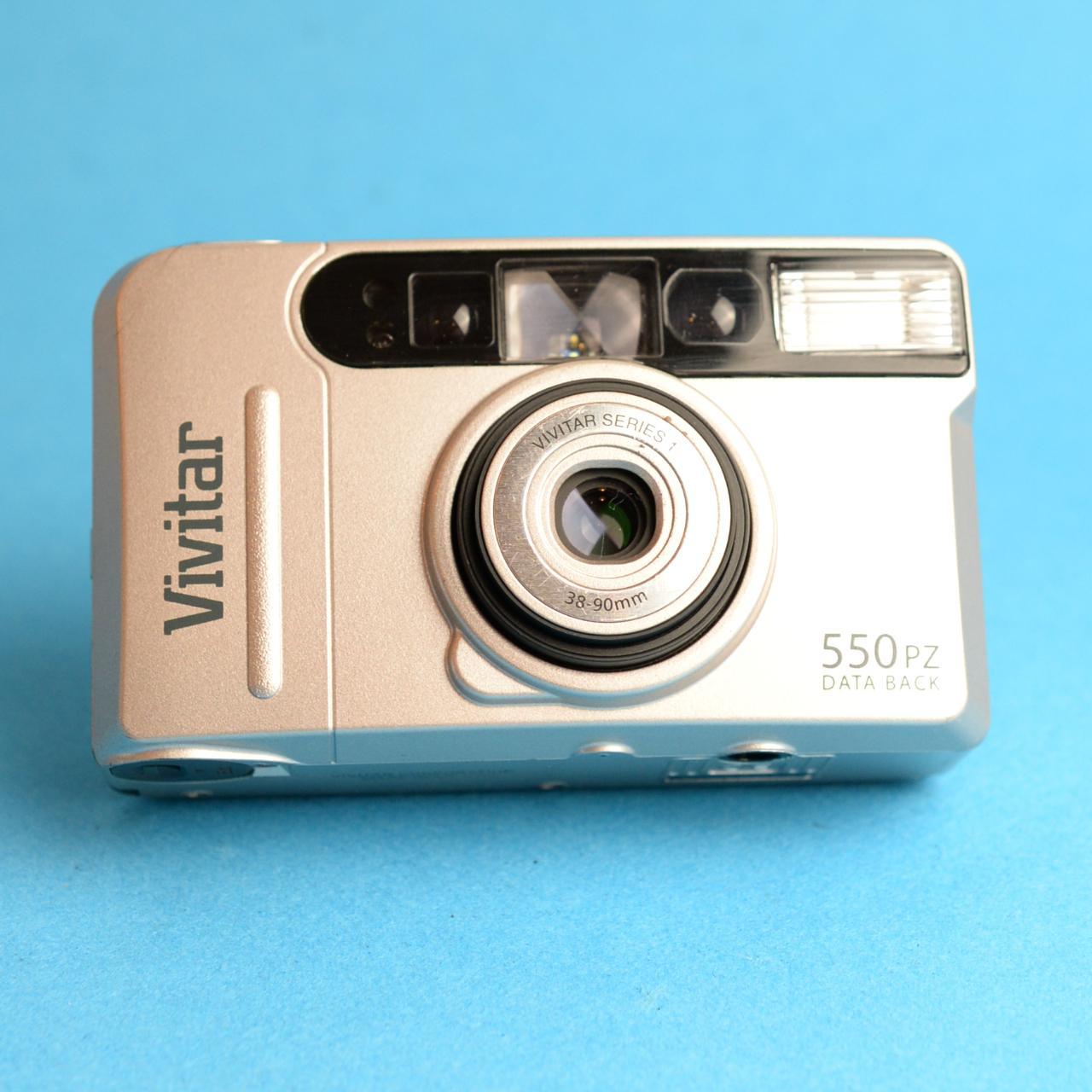 Vivitar 550 PZ Film Camera | 35mm Point and Shoot | Tested and Working w/Warranty | Silver