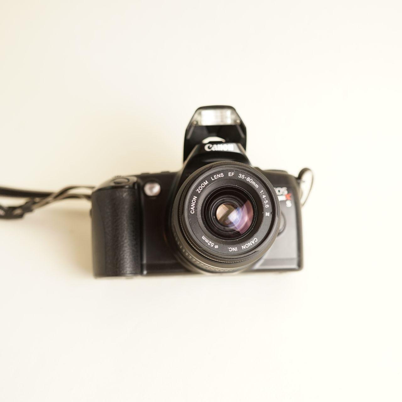 Canon EOS Rebel XS Film Camera with 35–80mm f/4–5.6 Lens | 35mm SLR | Tested & Working | Black