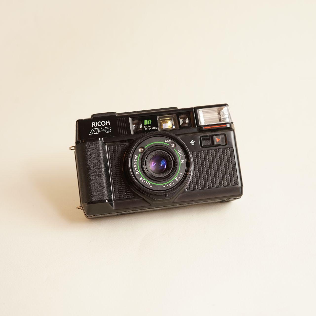 Ricoh AF-5 Film Camera | 35mm Point & Shoot | Tested & Working | Black