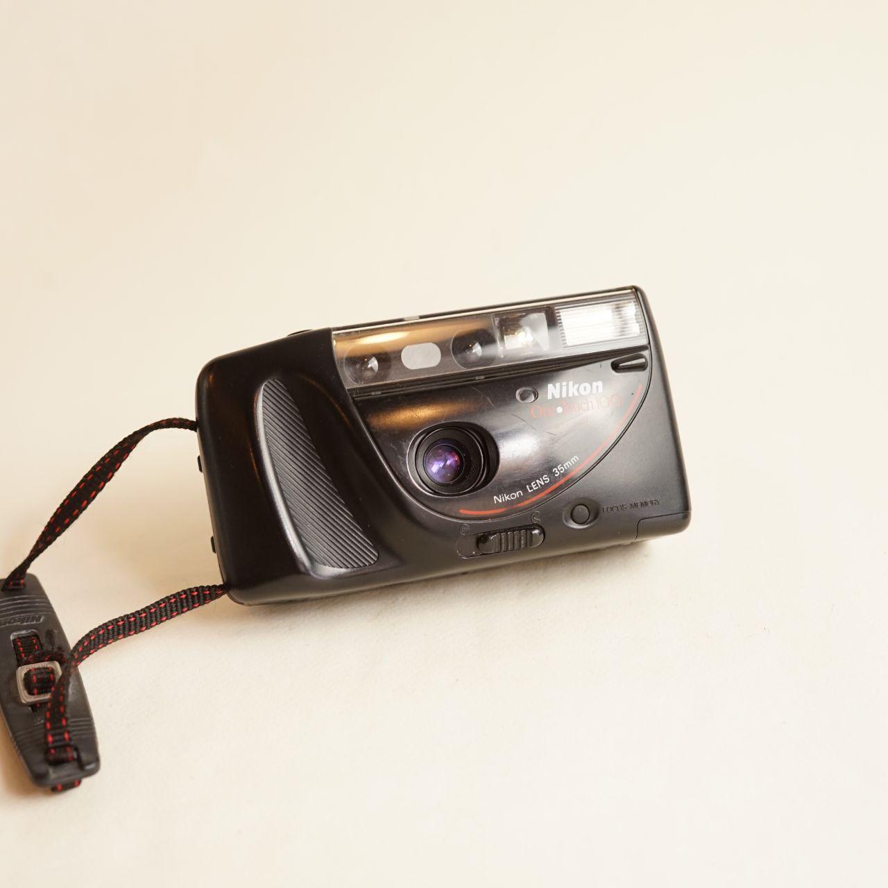 Nikon One Touch 100 Film Camera | 35mm Point & Shoot | Tested & Working | Black