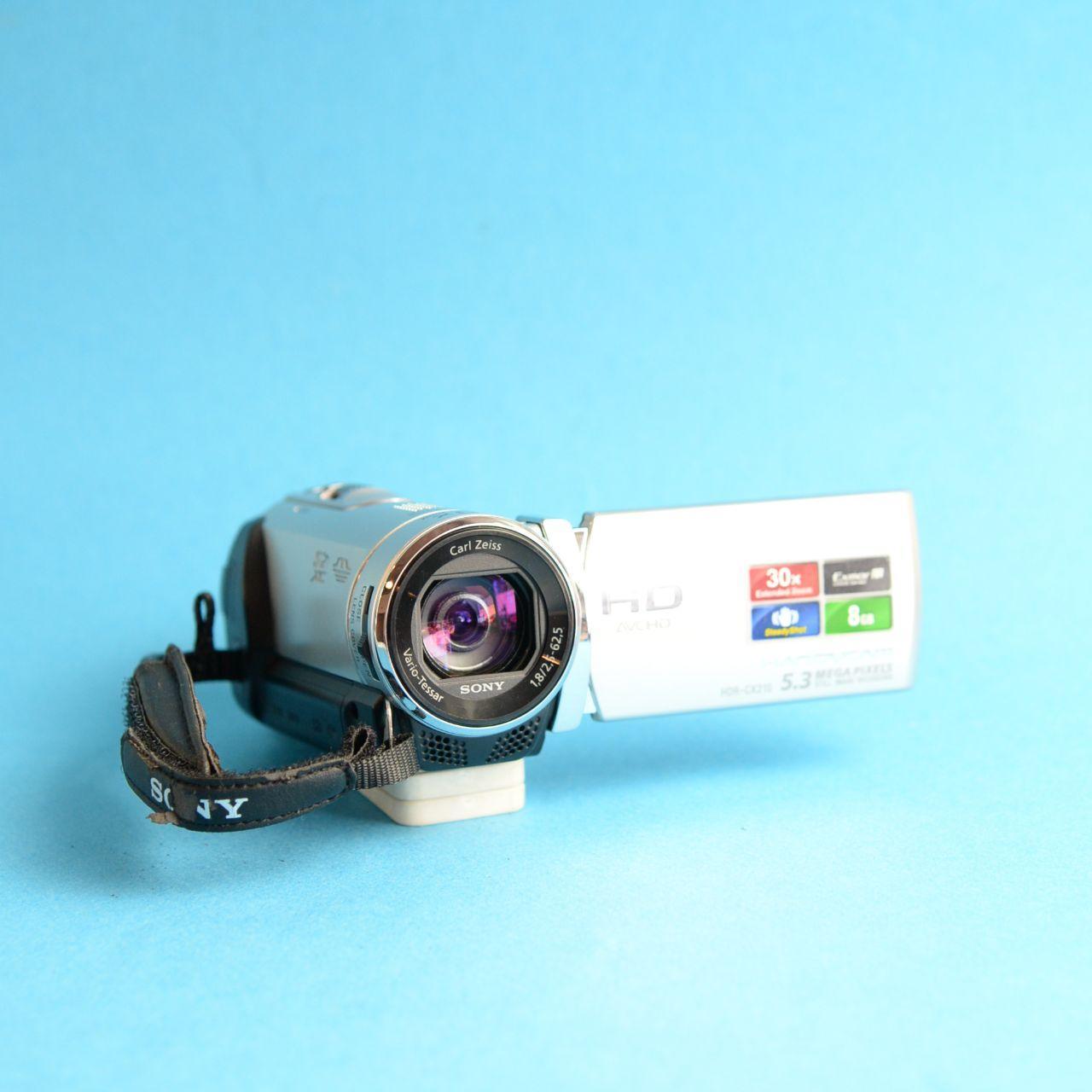 Sony Handycam HDR-CX210 Digital Camcorder | Tested & Working | Silver