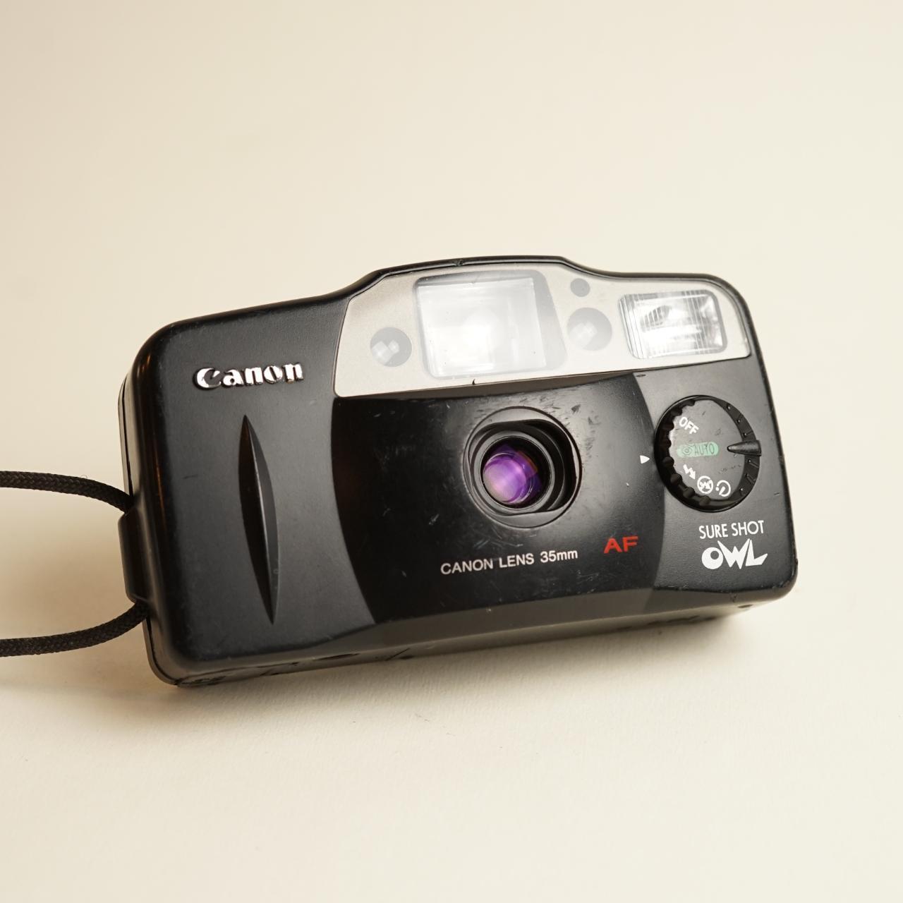 Canon SureShot Owl Film Camera | 35mm Point & Shoot | Black