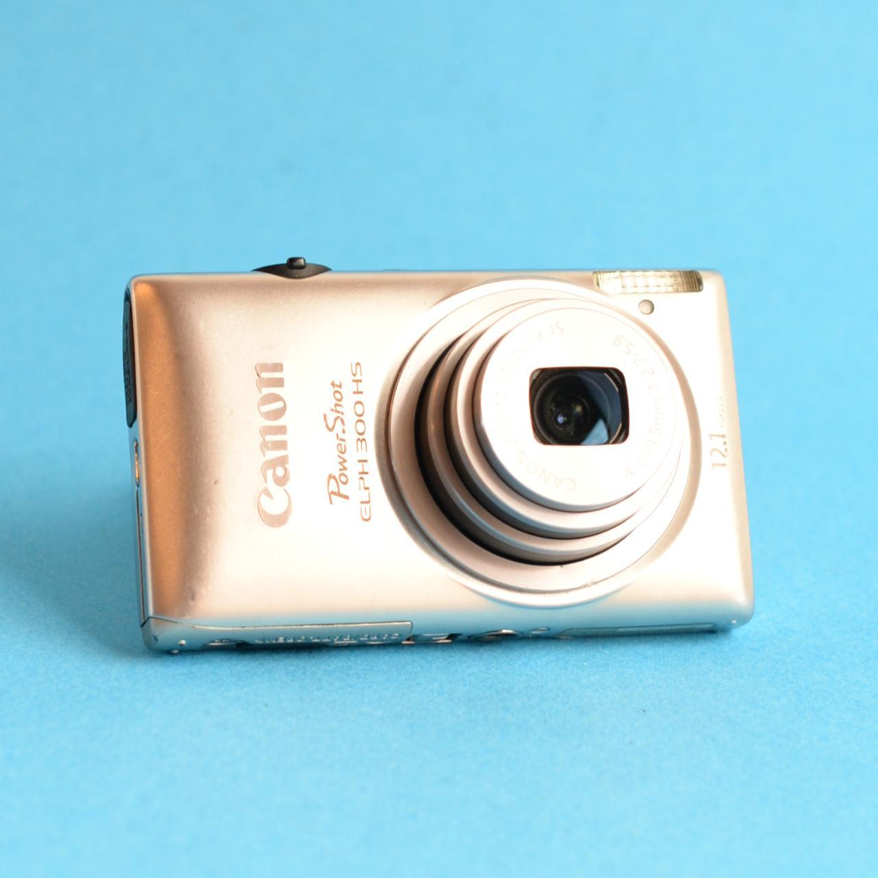 Canon PowerShot ELPH 300 HS Digital Camera | 12.1MP | Tested & Working | Silver