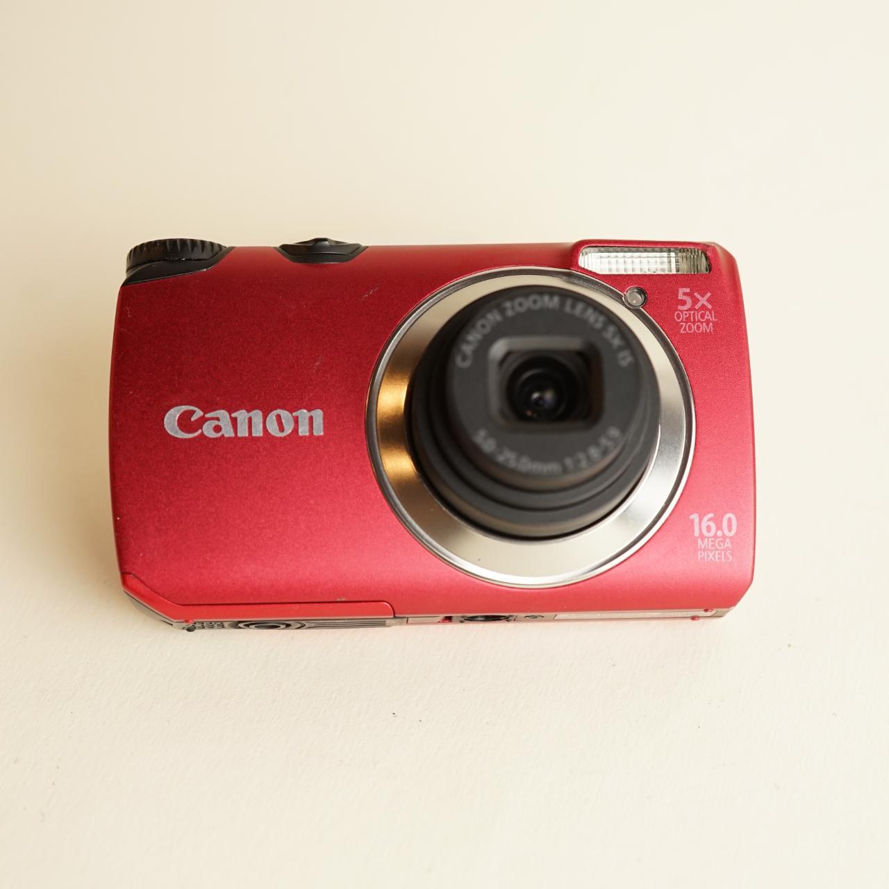 Canon PowerShot A3300 IS Digital Camera | 16MP | Test & Working | Red