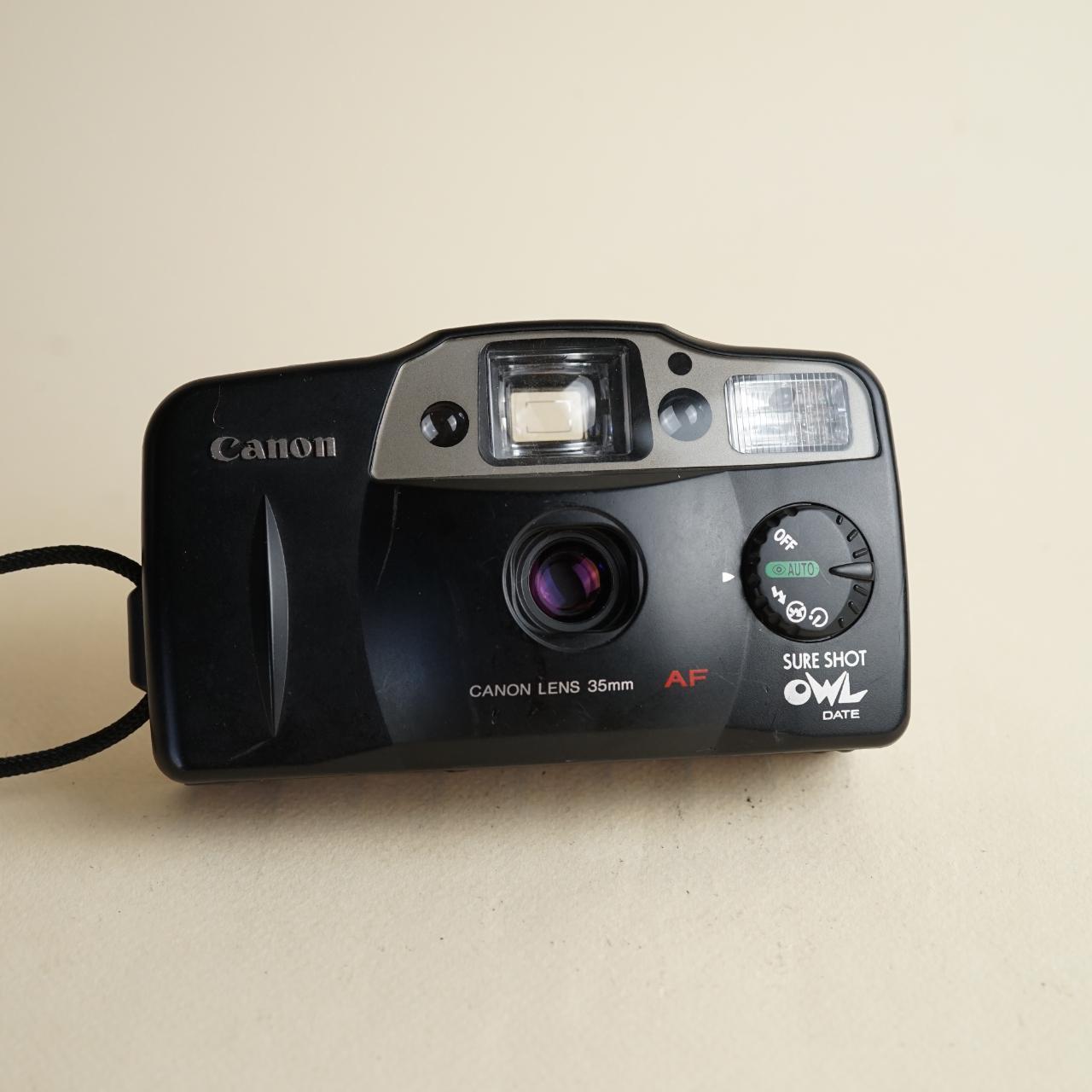 Canon Sure Shot Owl | 35mm Film Camera | Tested & Working | Black