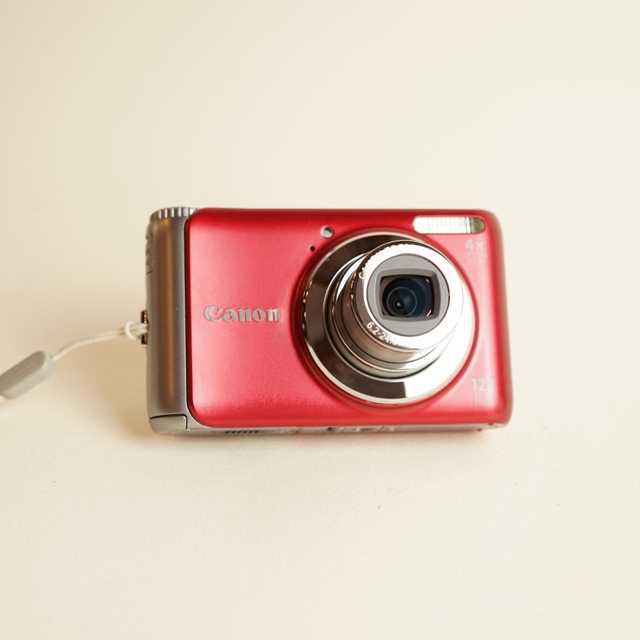 Canon PowerShot A3100 IS Digital Camera | 12.1MP | Tested & Working | Red